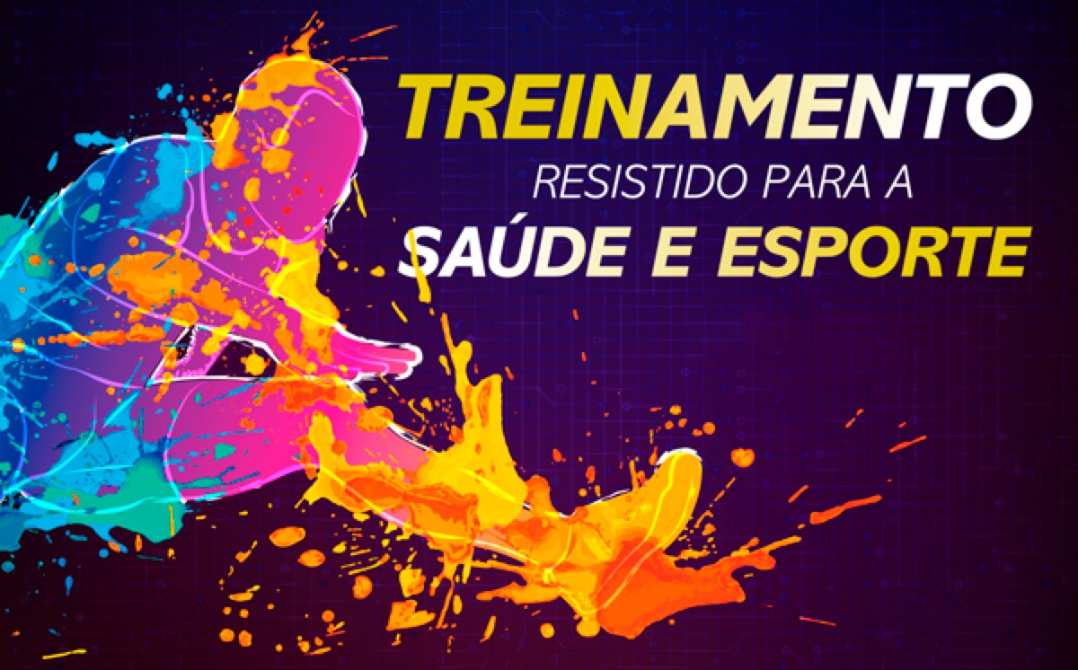 Banner do curso Treinamento Resistido para a Saúde e Esporte