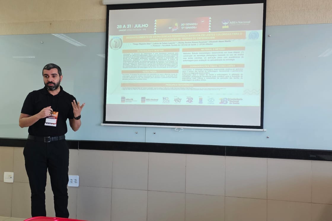 Professor da FPCS em evento nacional de Enfermagem