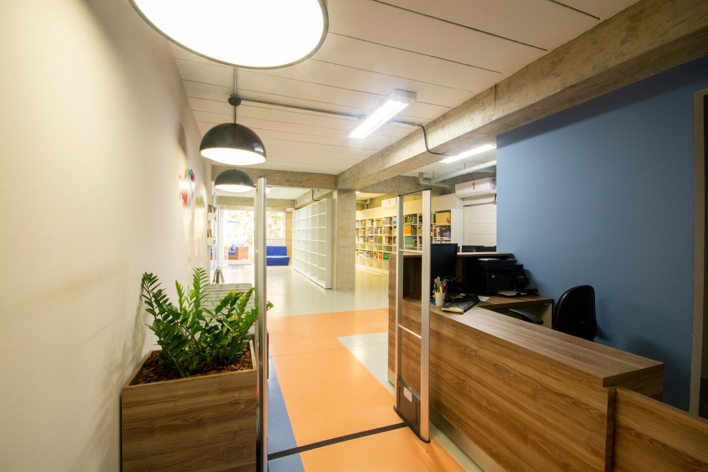 Recepção da biblioteca